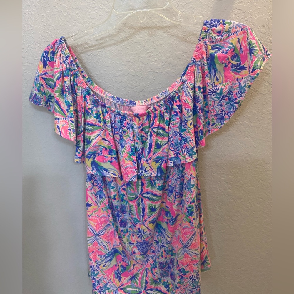 Lilly Pulitzer off the shoulder top